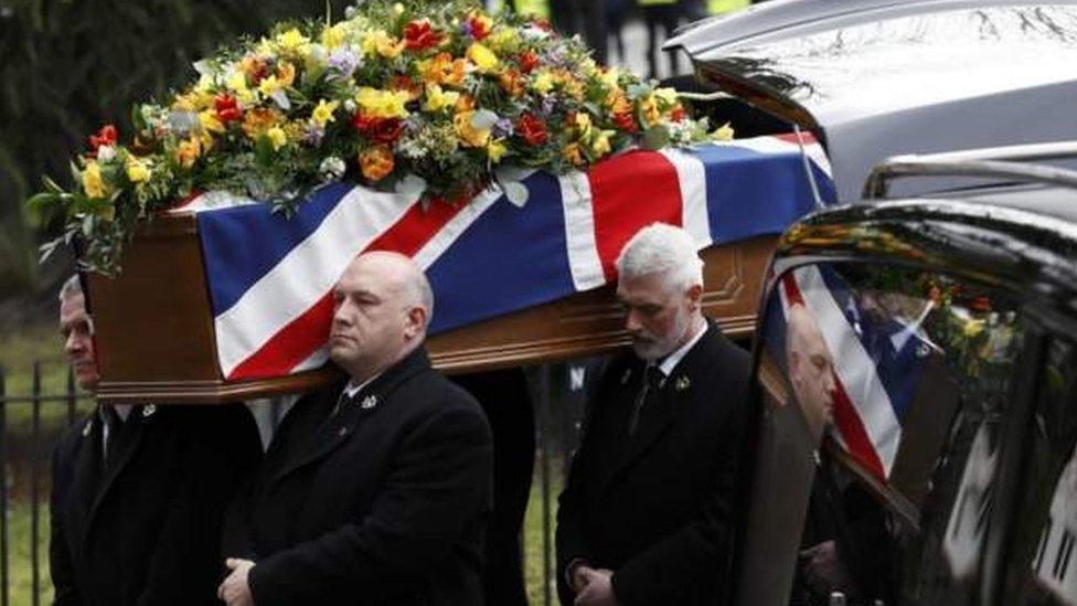 Graham Taylor's coffin