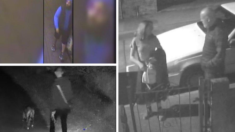 Four images released by Gloucestershire Police.