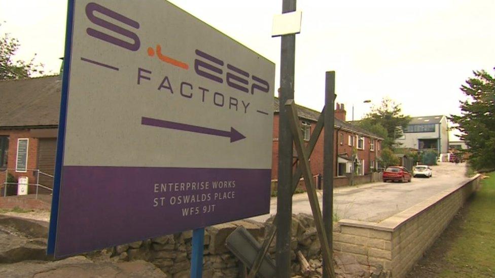 Sleep Factory sign