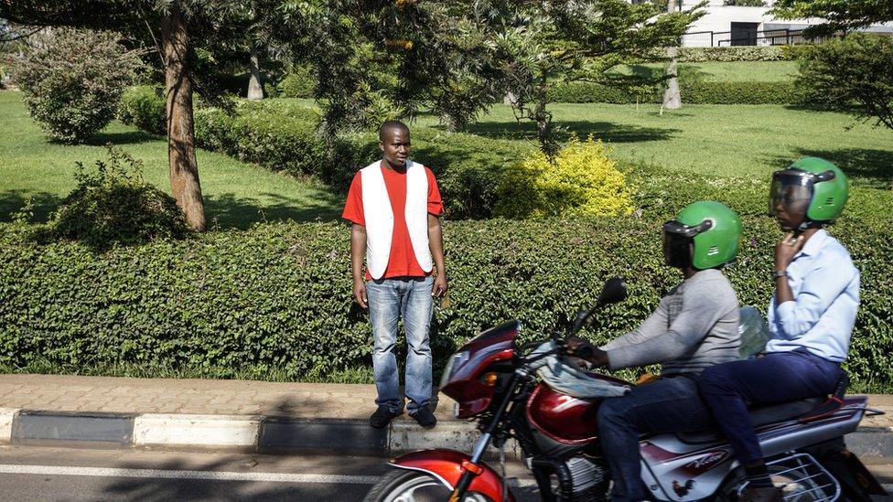 Street scene in Kigali, Rwanda - 2018