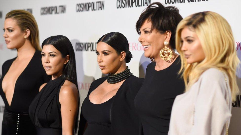 Khloe Kardashian, Kourtney Kardashian, Kim Kardashian, Kris Jenner and Kylie Jenner attend Cosmopolitan's 50th Birthday Celebration at Ysabel on October 12, 2015