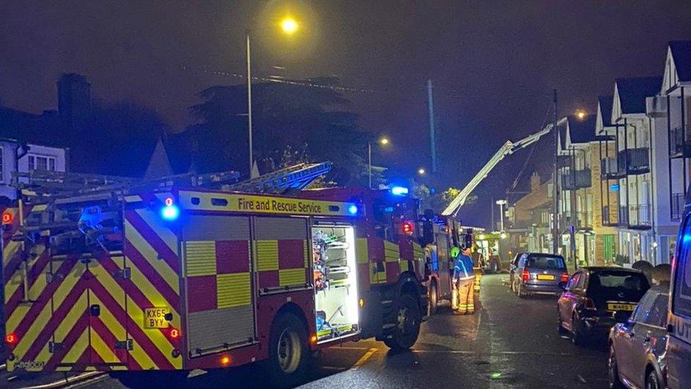 Fire at a commercial premises in Loughton