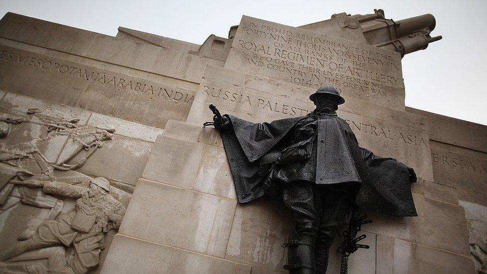 Royal Artillery memorial at Hyde Park Corner, London