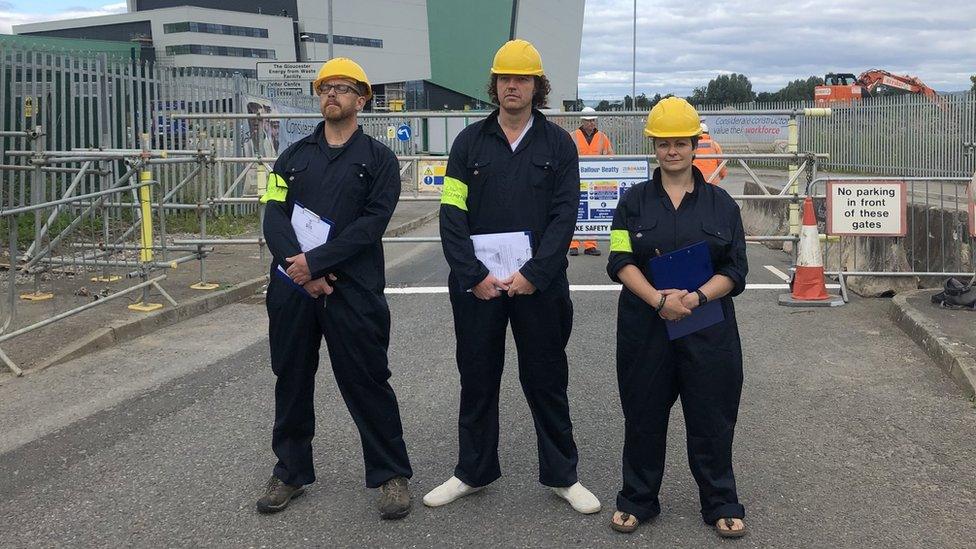 Extinction rebellion protesters dressed up as enforcement officers