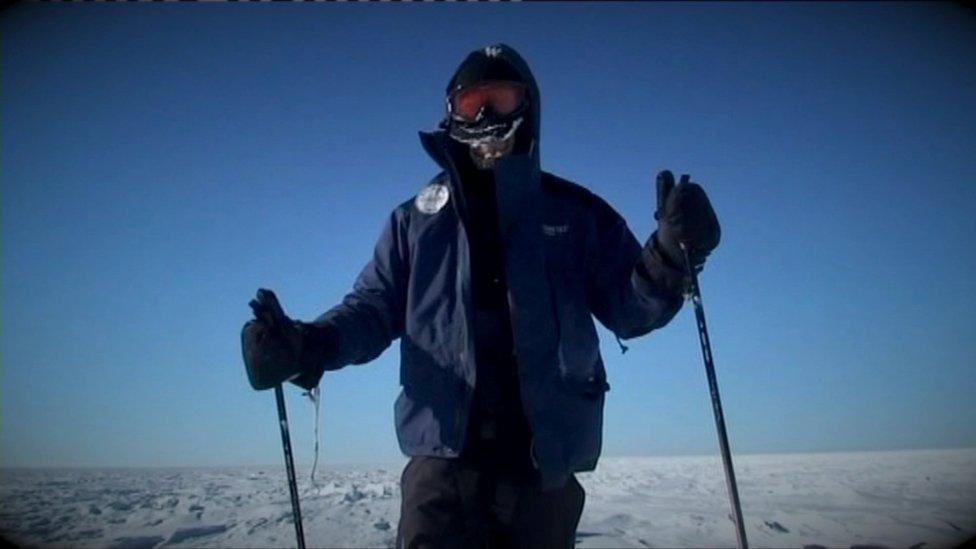 Mark Pollock in the South Pole