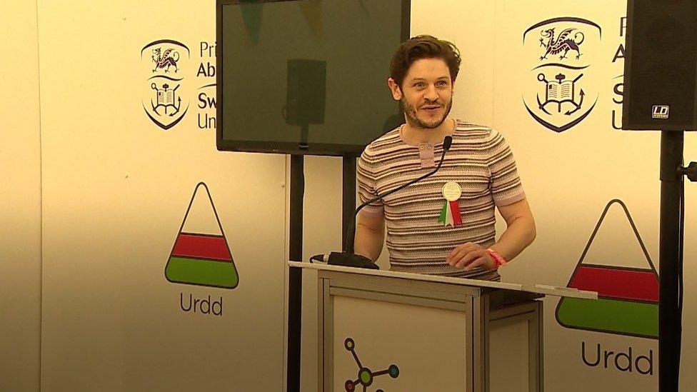 Iwan Rheon at the Urdd Eisteddfod