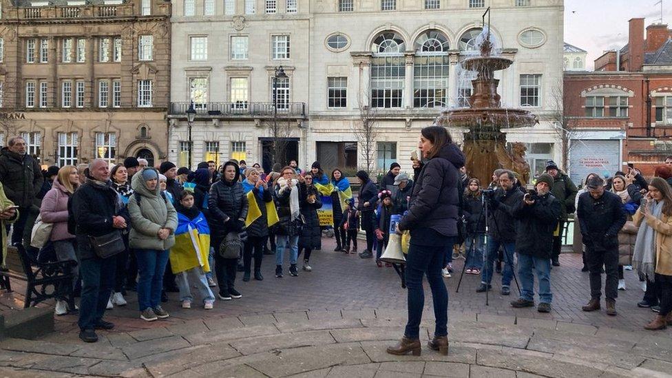 Leicester Ukraine demo