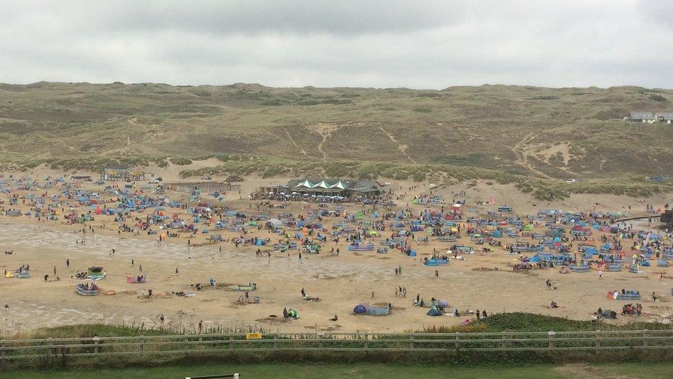 Perranporth beach