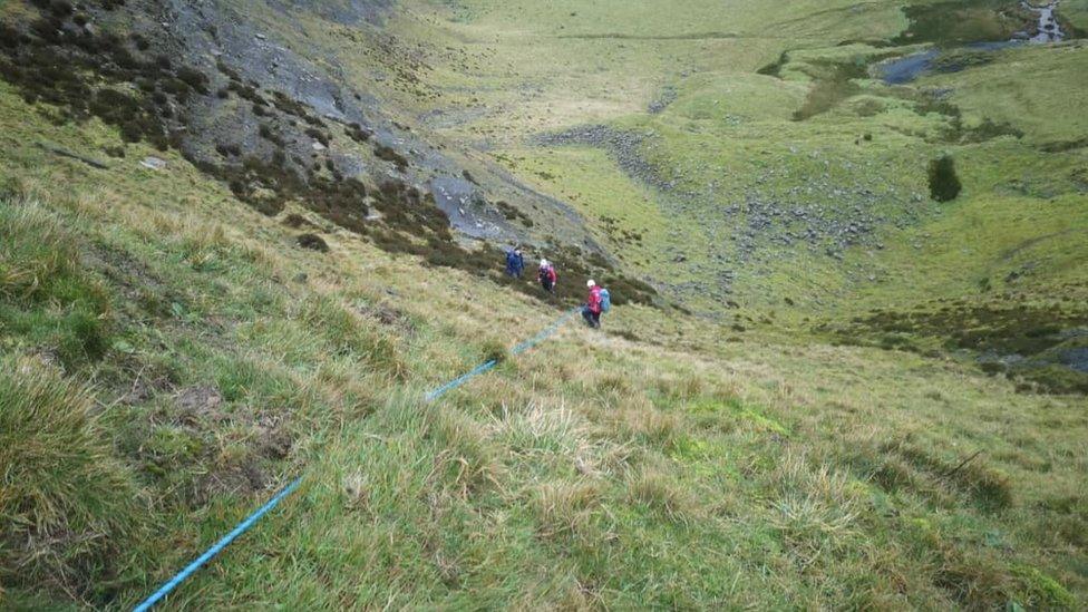 Rescue from Mam Tor