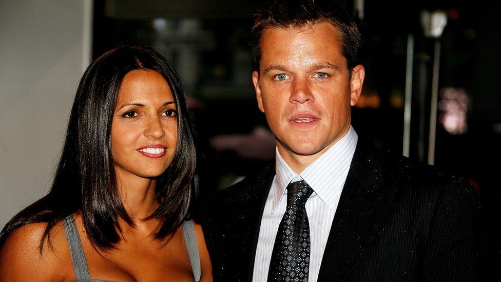 Matt Damon and wife Luciana Bozan Barroso