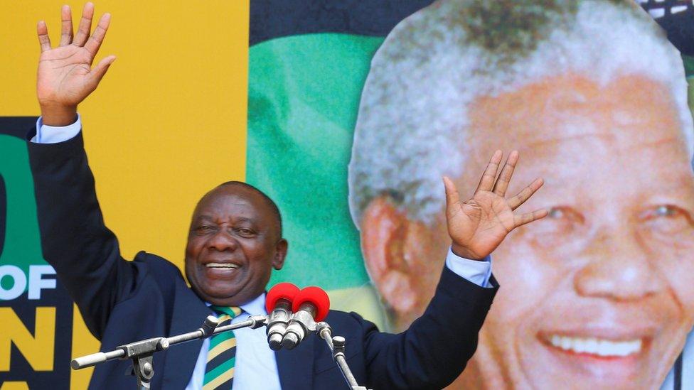 Ramaphosa gives speech