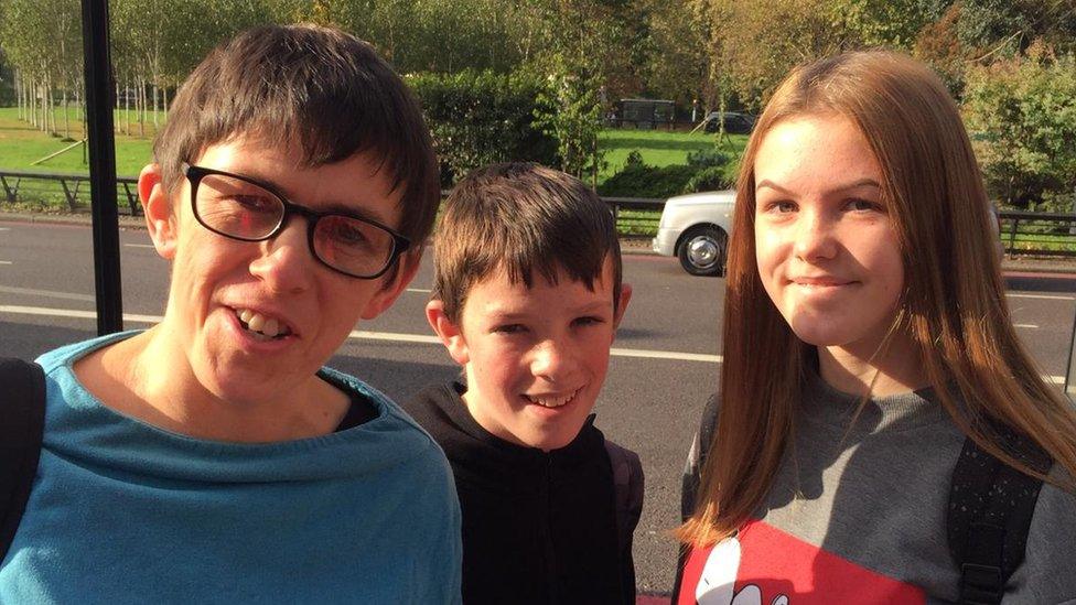 Emma from Norwich with son Richard and daughter Bea