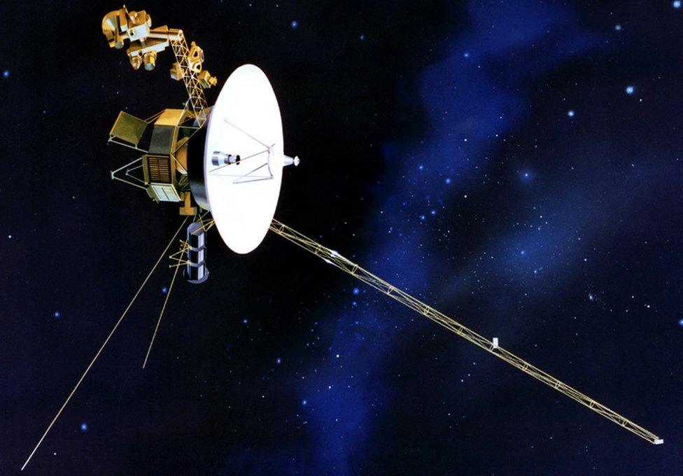 Artist's impression of the Voyager probe in space