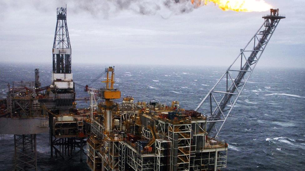 North Sea oil platform