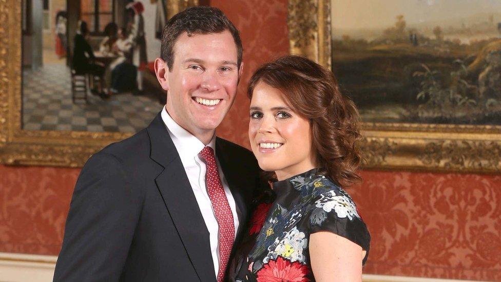 Jack Brooksbank and Princess Eugenie's engagement picture