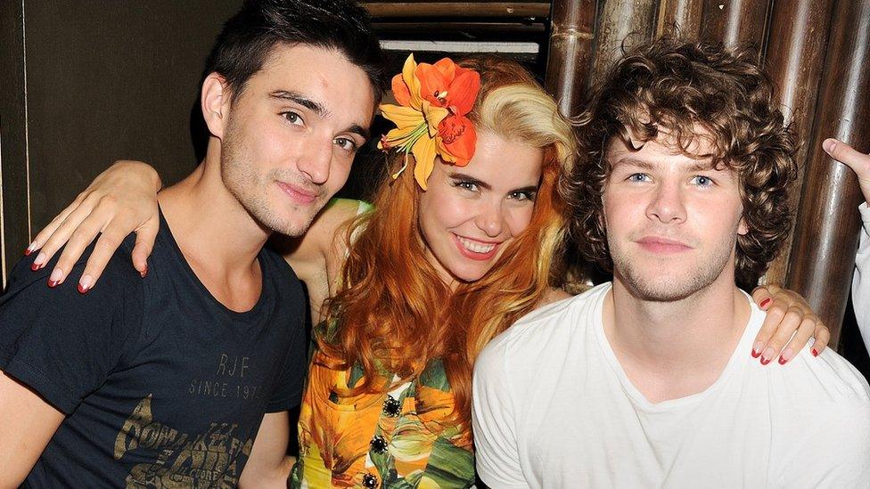 Tom Parker, Paloma Faith and Jay McGuiness