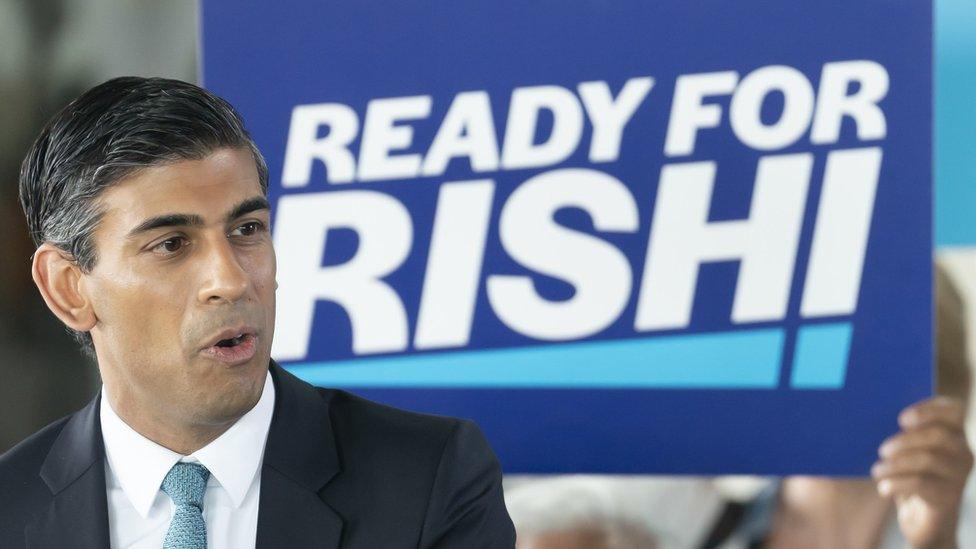 Rishi Sunak at a campaign event