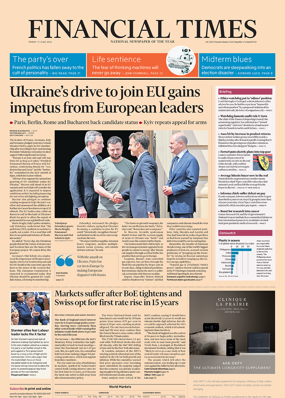 Financial Times front page