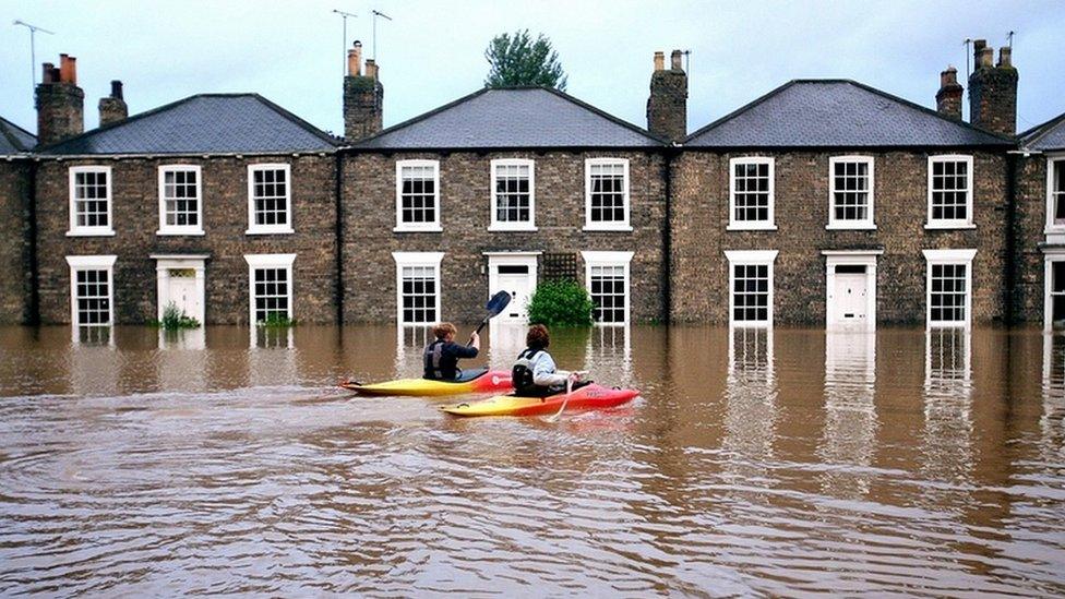 Canoeists in Beverley