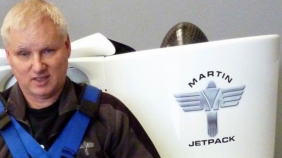 jetpack inventor Glenn Martin