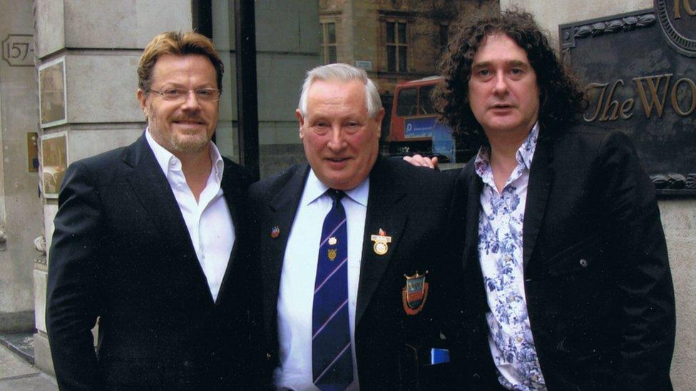 Eddie Izzard, Peter Hodge and Trevor Beattie