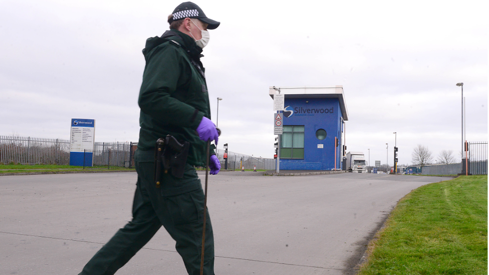 Police searching industrial estate