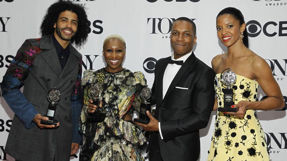 Daveed Diggs, Cynthia Erivo. Leslie Odom, Jr and Renee Elise Goldsberry