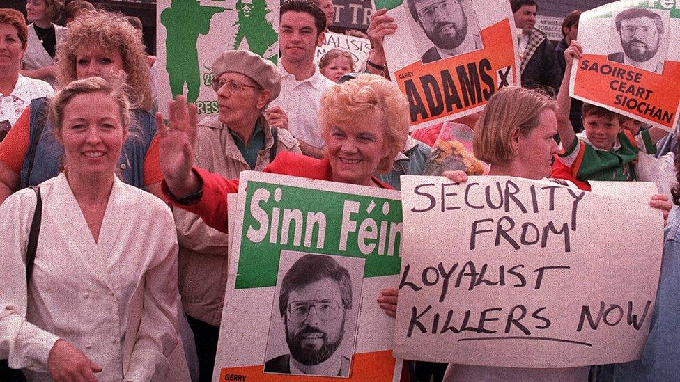 Sinn Fein supporters