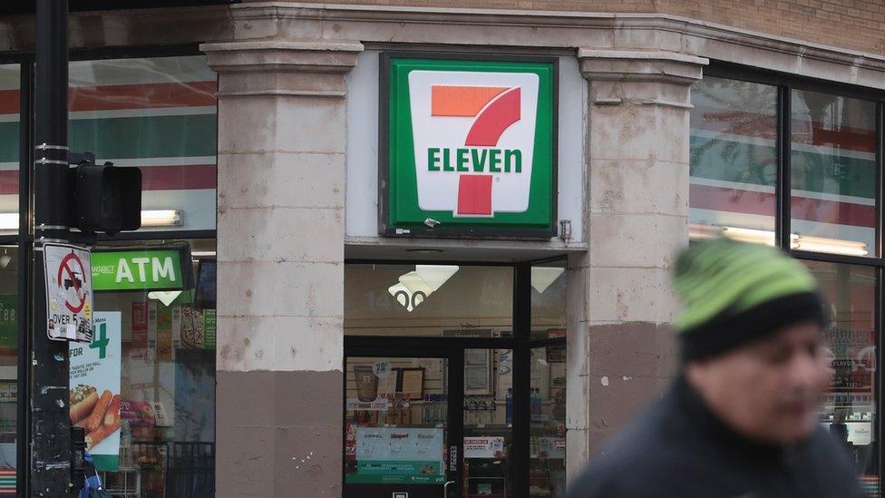 US Immigration and Customs Enforcement agents target 100 7-Eleven stores in illegal immigration raids, Chicago, 10 January 2018