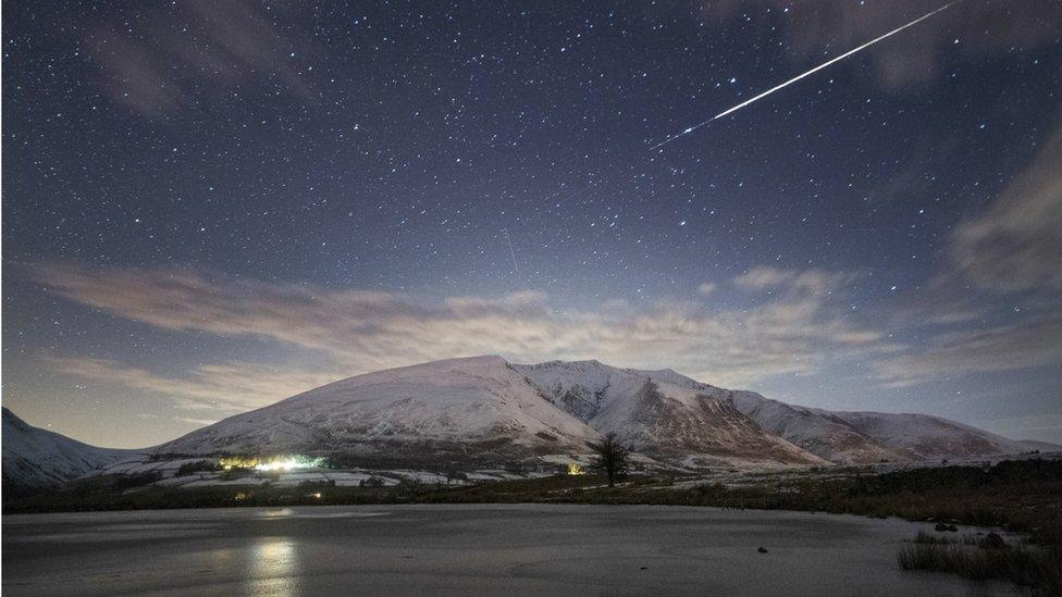 Blencathra covered in snow