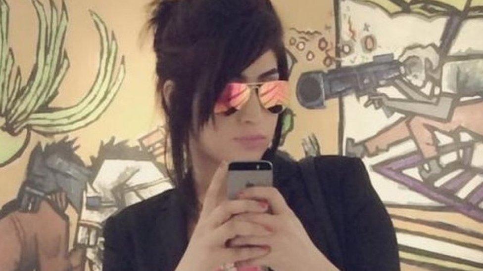 A selfie from the Facebook page of social media celebrity Qandeel Baloch, who was strangled in what appeared to be an "honour killing," in Multan, Pakistan July 16, 2016.