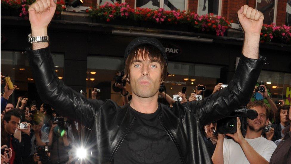 Liam Gallagher attends the launch party for new store Pretty Green on July 29, 2010 in London