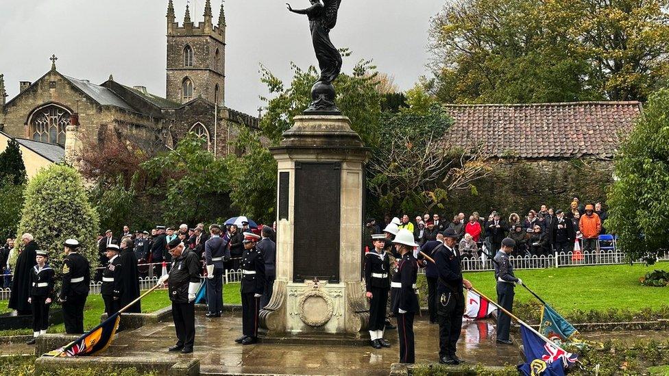 Grove Park war memorial in Weston-super-Mare