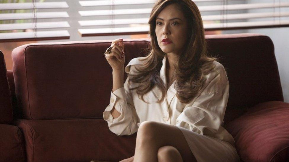 Cristina Umana as Judy Moncada in a scene from the second season of Narcos.