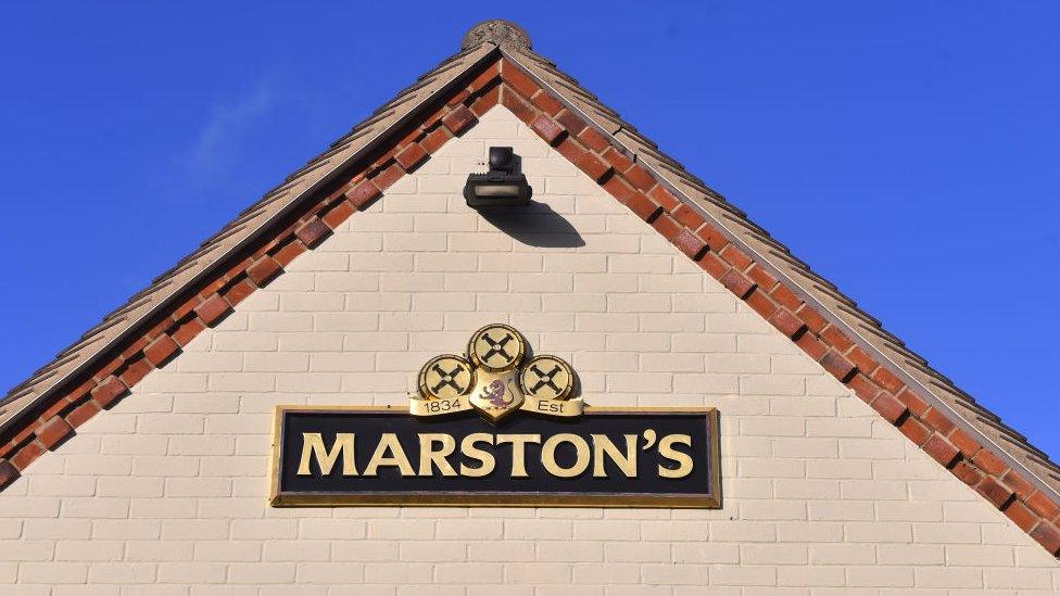 Marston's sign