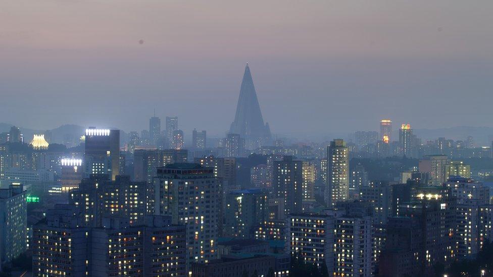 Pyongyang skyline