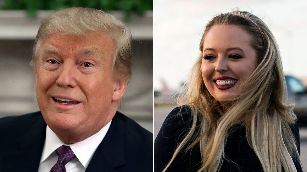 Donald and Tiffany Trump