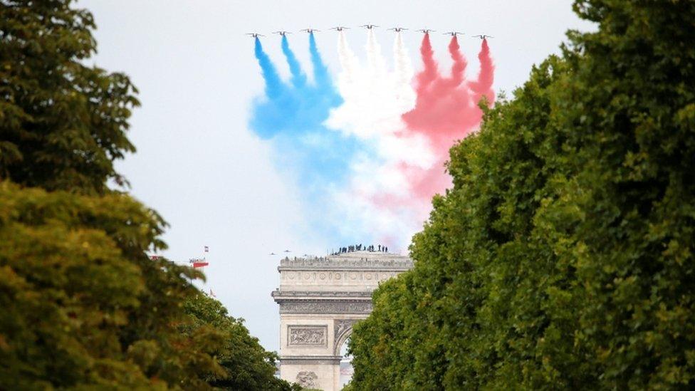 France celebrates Bastille Day with scaled-down events