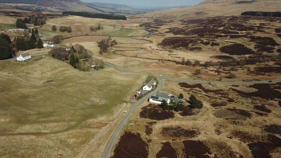 Aerial view of Amulree