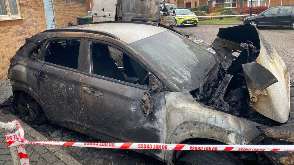 Eastleigh car fire