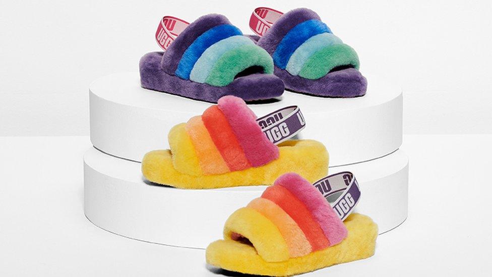 UGG's 'Fluff Yeah' limited Pride slippers