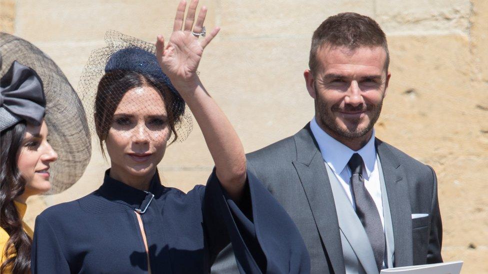 David and Victoria Beckham donate royal wedding outfits to We Love Manchester BBC News