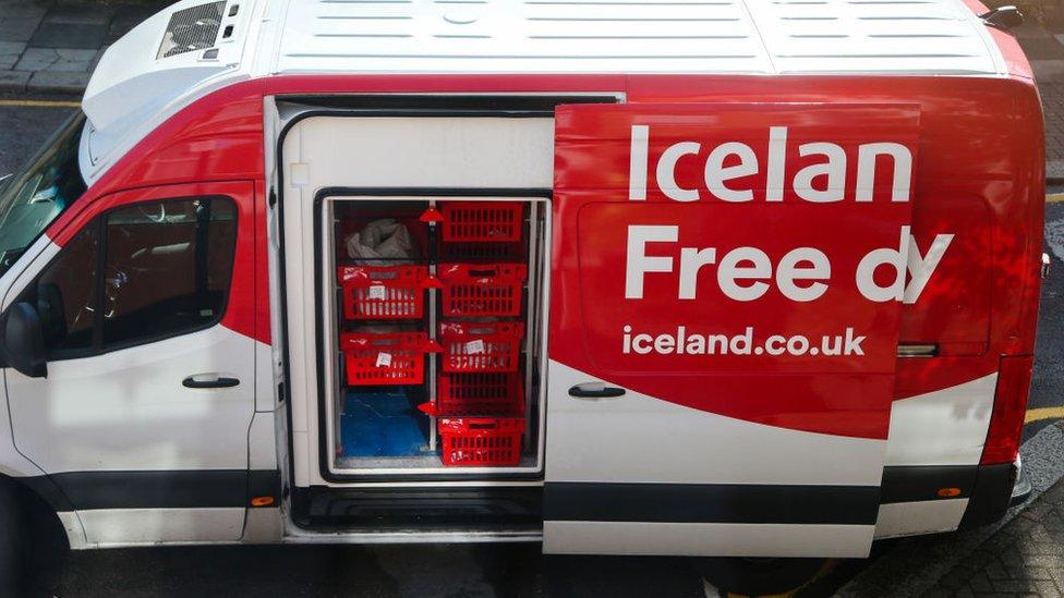 Iceland delivery van