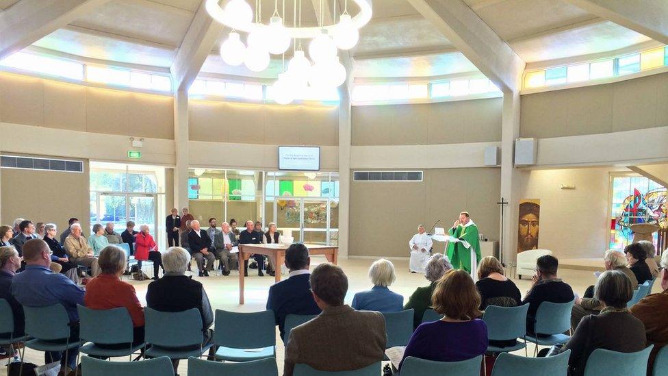 A service inside Gosford Anglican Church
