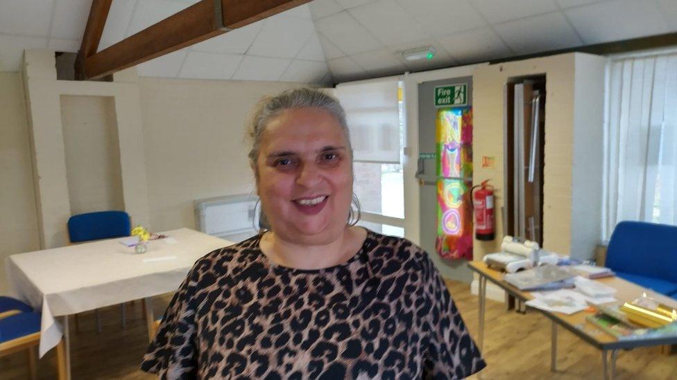 Mary Wakeman at the community centre