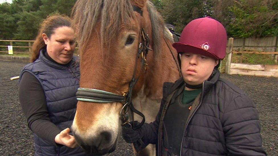 Alison Ramseier, Freya the horse and Josh Hoskins