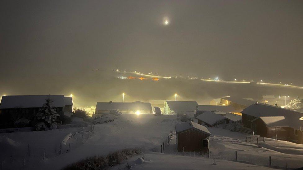 Snow in Shetland