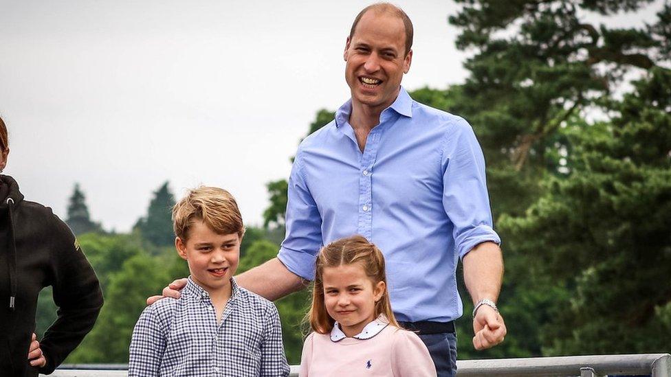 Prince William, Prince George and Princess Charlotte