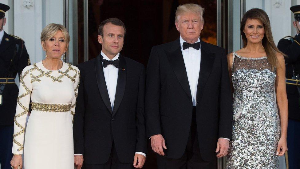 French and US presidents and first ladies