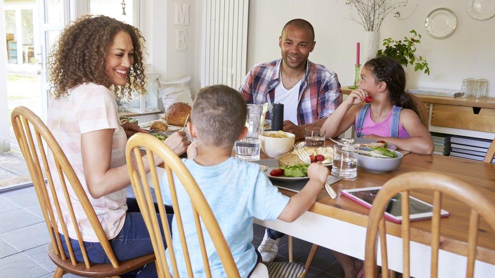 Family at table